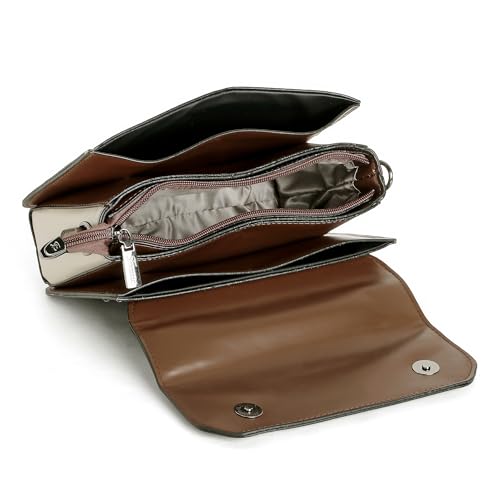 Image of EXOTIC Premium Embroidery Design Saddle Boxy Shoulder Bag for Women
