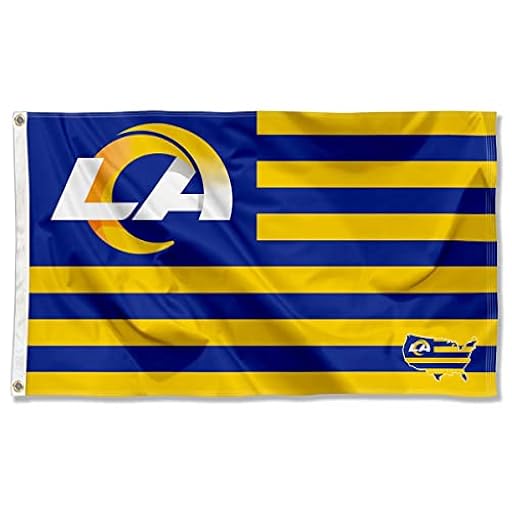WinCraft Bandera de Los Angeles Rams USA American Nation Stripes 3x5 con ojales | Ya disponible en tu tienda friki favorita! En mundofriki.es! WinCraft Bandera de Los Angeles Rams USA American Nation Stripes 3x5 con ojales | Ya disponible en tu tienda friki favorita! En mundofriki.es!