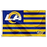 WinCraft Bandera de Los Angeles Rams USA American Nation Stripes 3x5 con ojales