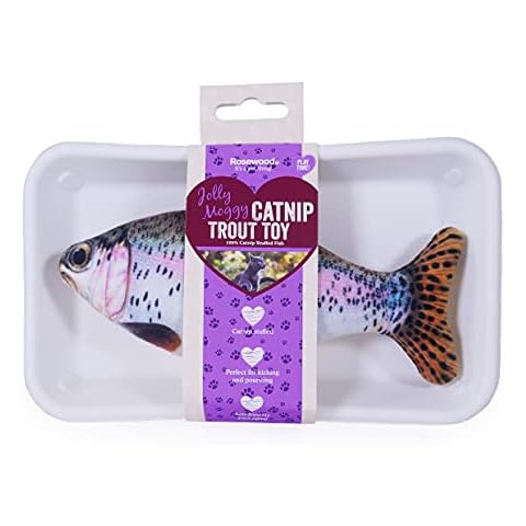 Rosewood Jolly Moggy Catnip Stuffed Trout Toy Cover