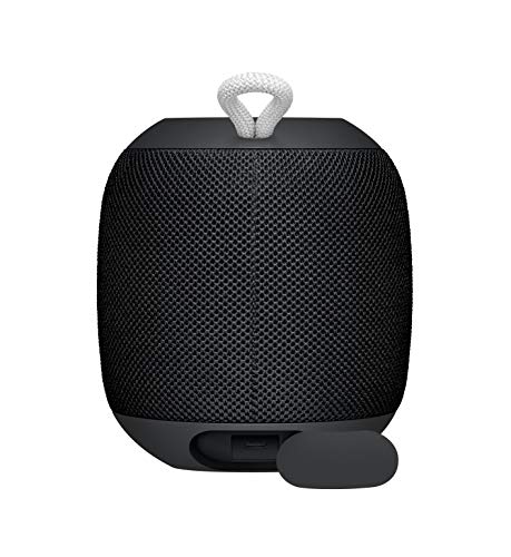 Ultimate Ears Wonderboom Portable Wireless Bluetooth Speaker, 360° Surround Sound, Waterproof, 2 Speaker Connection for Powerful Sound, 10 Hours Battery, Black