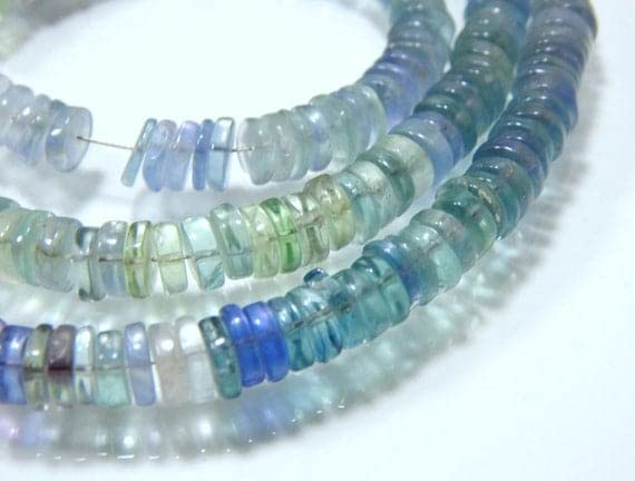 Améthyste verte naturelle en perles pour fabriquer un collier artisanal bohème chic
