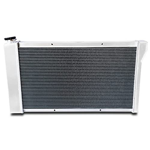 Primecooling 3 Row Core Aluminum Radiator +2X12" Fans W/Shroud For 1967-72 Gmc Chevrolet Blazer, C/K Series Pickup Truck C10 C20 C30 #TOP2