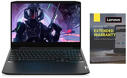 Image of Lenovo Ideapad Gaming 3 Intel i5 10th Gen 15.6 inchFHD Gaming Laptop (8GB /1TB+256GB SSD /Win10 /MS19 /NVIDIA GTX 1650 4GB /Onyx Black /2.2Kg), 81Y400E1IN + Lenovo 2 Year Extended Warranty with Onsite Service