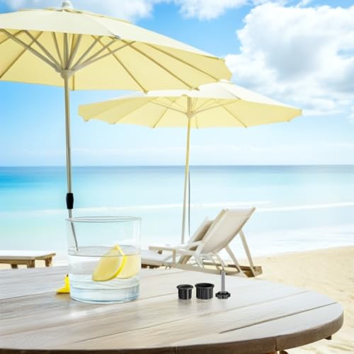 Bouchons trou support parasol Gatuida avec vis et accessoires stabilisateurs de base - 6