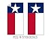 Texas State Flag - Cornhole Crew - ACA Regulation Size Cornhole Board Decals