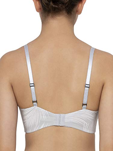 Image of Triumph International Doreen Bra For Women Non Wired Non Padded Wireless Bra Full Coverage Raschel Lace Lingerie Classic High Center Bridge Support Wide Straps Big Cup Bra for Larger Busts Pack Of 1
