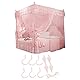 Ymiko Luxus Prinzessin 3 Seitenöffnungen Bett Baldachin Moskitonetz 4 Ecken Vorhangnetz Bettwäsche für Schlafzimmer(150 * 200 * 200-ROSA)