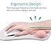 Cat Paw Mouse Pad with Wrist Support Soft Silicone Wrist Rests Wrist Cushion Comfort Mouse Pad Computer Mouse Mat Desk Decor Grey(10.7x7.8x0.9'')