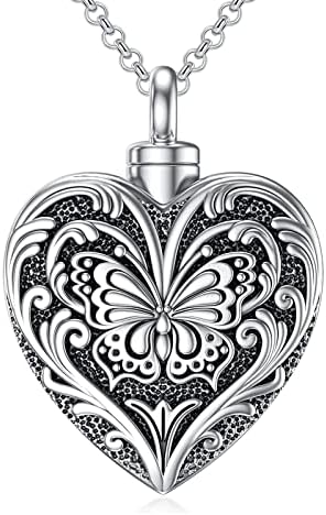 SOULMEET Cremation Jewelry for Ashes, Sterling Silver Urn Necklace for Ashes Women Men, Cherish Memories Jewelry to Keep Someone Near to You