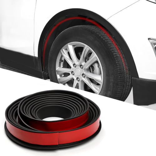 XmuxHai 4,5 cm x 20 pies para Rueda de Coche y Arco de Cejas, Protector Universal de Goma para Llantas de Coche y camión (4,5 cm)