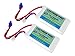 2-Pack of Lectron Pro 7.4 volt - 1350mAh 25C Lipo Packs with EC2 Connectors for HobbyZone Delta Ray and Firebird Stratos