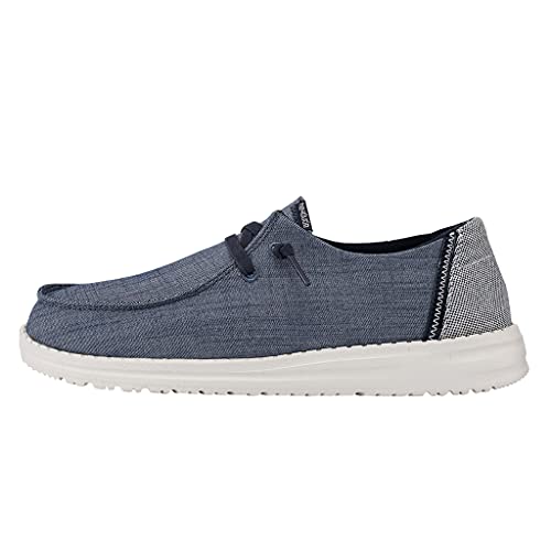 Image of HEYDUDE Women's Wendy Washed Canvas | Women's Shoes | Women's Lace Up Loafers | Comfortable & Light-Weight