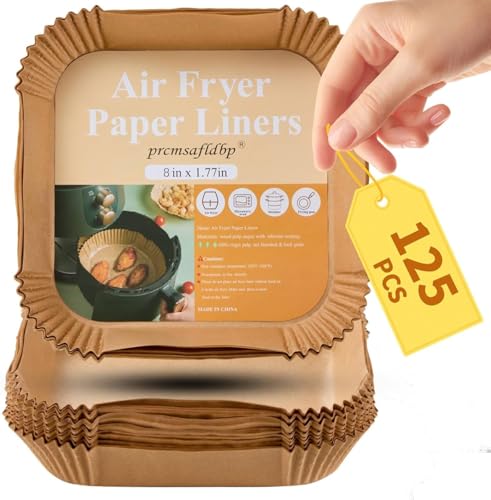 23% off - Air Fryer Liners, 125 Pcs Disposable Air Fryer Liners for Home Bakers, 8 Inch Non-Stick Air Fryer...