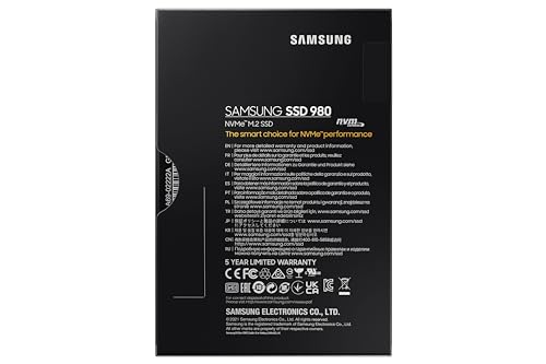 Samsung 980 NVMe M.2 SSD 1 TB PCIe 3.0