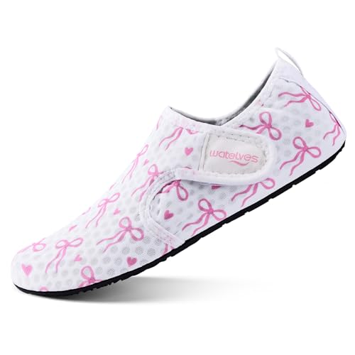 Image of WateLves Water Shoes for Women Men Swim Beach Aqua Socks Quick Dry Barefoot House Slippers Travel Shoes with Adjustable Magic Tape for Pool Diving Boating Yoga Surf
