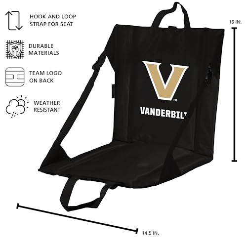 Image of Logo Brands Officially Licensed NCAA Unisex Stadium Seat, One Size, Team Color