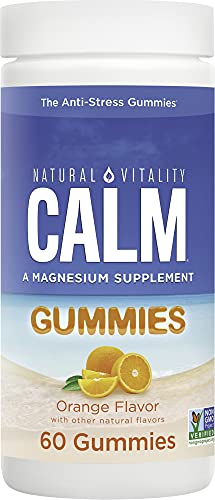 Natural Vitality, Magnesium Citrate Supplement, Calm Gummies Orange 60ct
