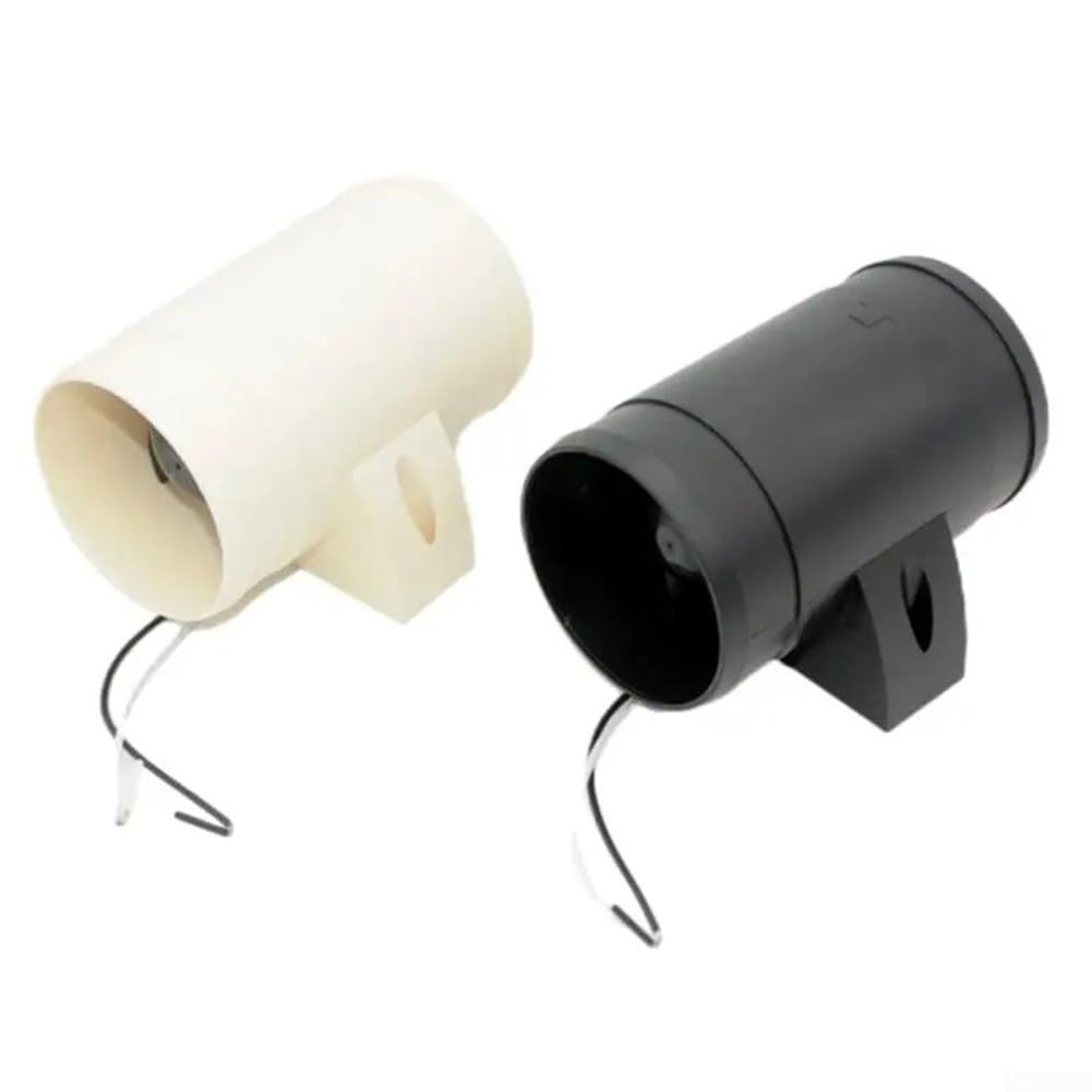 Souffleur d'air en ligne 12 V économe en énergie pour bateaux, idéal pour la ventilation de cale et de cabine (noir)