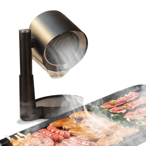 AURIVEE Campana Extractora Portátil para Cocina,Campana Telescópica Inclinable, 3 Velocidades, Filtro de Aluminio - Sin Obra para Apartamento, BBQ, Camping, Diseño Compacto