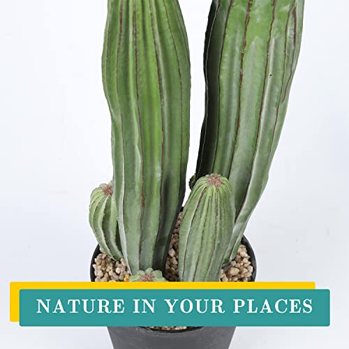 Artificial Cactus Fake Cacti 24" Faux Potted Cactus Plants For Home Office Store Décor Housewarming Gifts #TOP2