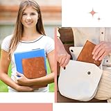 ANOMM A5 Ring Binder Notebook PU Leather Diary, Refillable Notebook with A5 Dot Grid Paper & Inner Pockets & Index Divider, Spiral Journal Binder for Travel Work School and Personal Organizer-Brown - Image 6