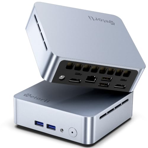 Image of Getorli Mini PC AMD Ryzen 5 3500U (4C /8T, Max 3.7GHz) Small Desktop Computer 16GB DDR4 RAM 1TB NVMe SSD Budget Micro Compact PCs 4K HD Dual HDMI WiFi 6 BT5.3 Prebuilt OS-Home Office Gaming Streaming