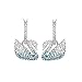Produktbild Swarovski Iconic Swan Ohrringe, Mehrfarbig, Rhodiniert