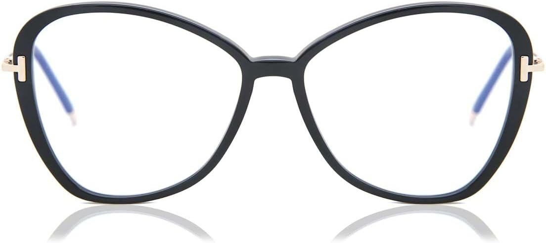FT 5769-B BLUE BLOCK Shiny Black/Blue Filter 56/14/140 women Eyewear Frame, Shiny Black/Blue Filter, 56/14/140