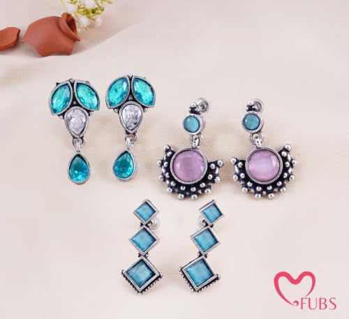 FUBS Tumhari Aankhein Mirror Box 12 Pairs Earrings - Image 8