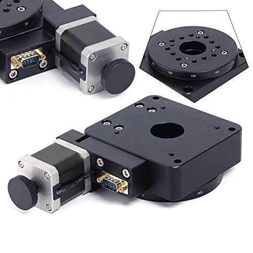 HT03RA100 Rotating Platform Electric Rotating Machine,Industrial Automation 360° Precision Electric Optical Rotating Platform 100mm