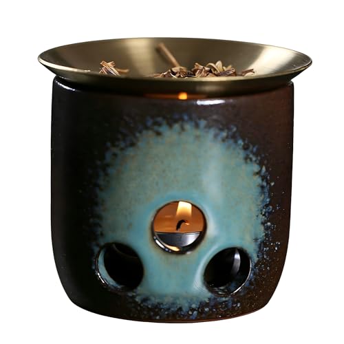 Difusor de Cerámica para Aromaterapia con Vela y Cuenco Removible miniatura 2