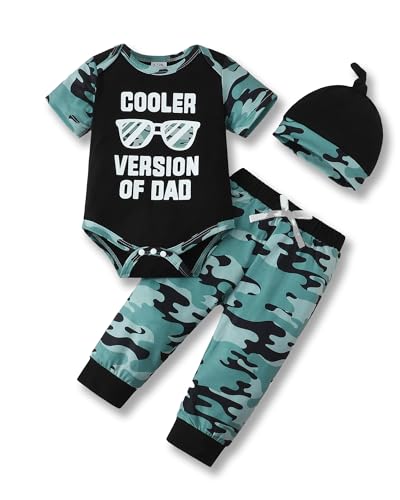 Image of NZRVAWS Newborn Baby Boy Clothes Outfits Letter Prined Romper Pants Set Infant Baby Boy Clothing 0 3 6 9 12 18 Months