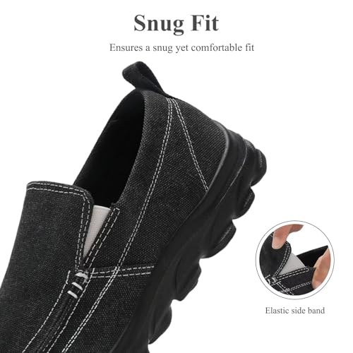 Men's Slip On Canvas Loafers,Comfortable Casual Shoes,Lightweight Non Slip Sneaker for Walking and Driving,Zapatos Casuales para Hombre3
