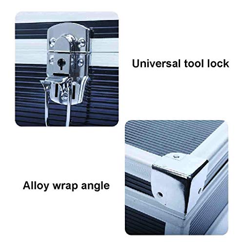 XBSXP Aluminium Hartschalenkoffer Aktentasche Toolbox Tragetasche Tragbarer Werkzeugkoffer Schützen Sie Ihre Wertsachen… – Bild 5
