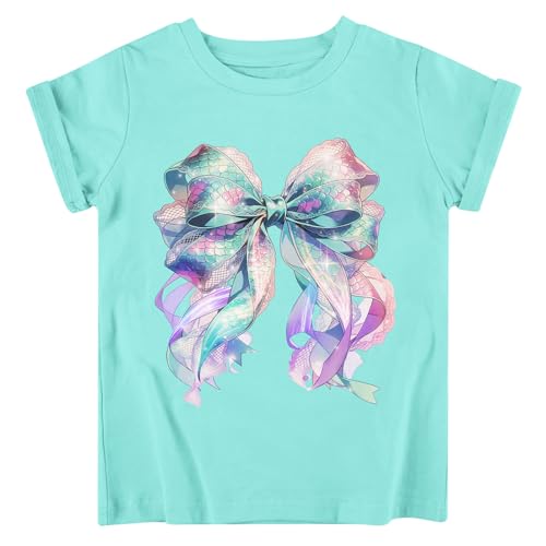 Image of Funnycokid Little Girls T Shirt for Toddler 3-7 Years Kids Tee Graphic Short Sleeve Clothes Tops