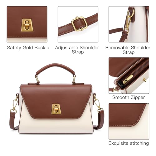 GOIACII Crossbody Bags for Women Top Handle Handbags Ladies Purses Leather Satchel4