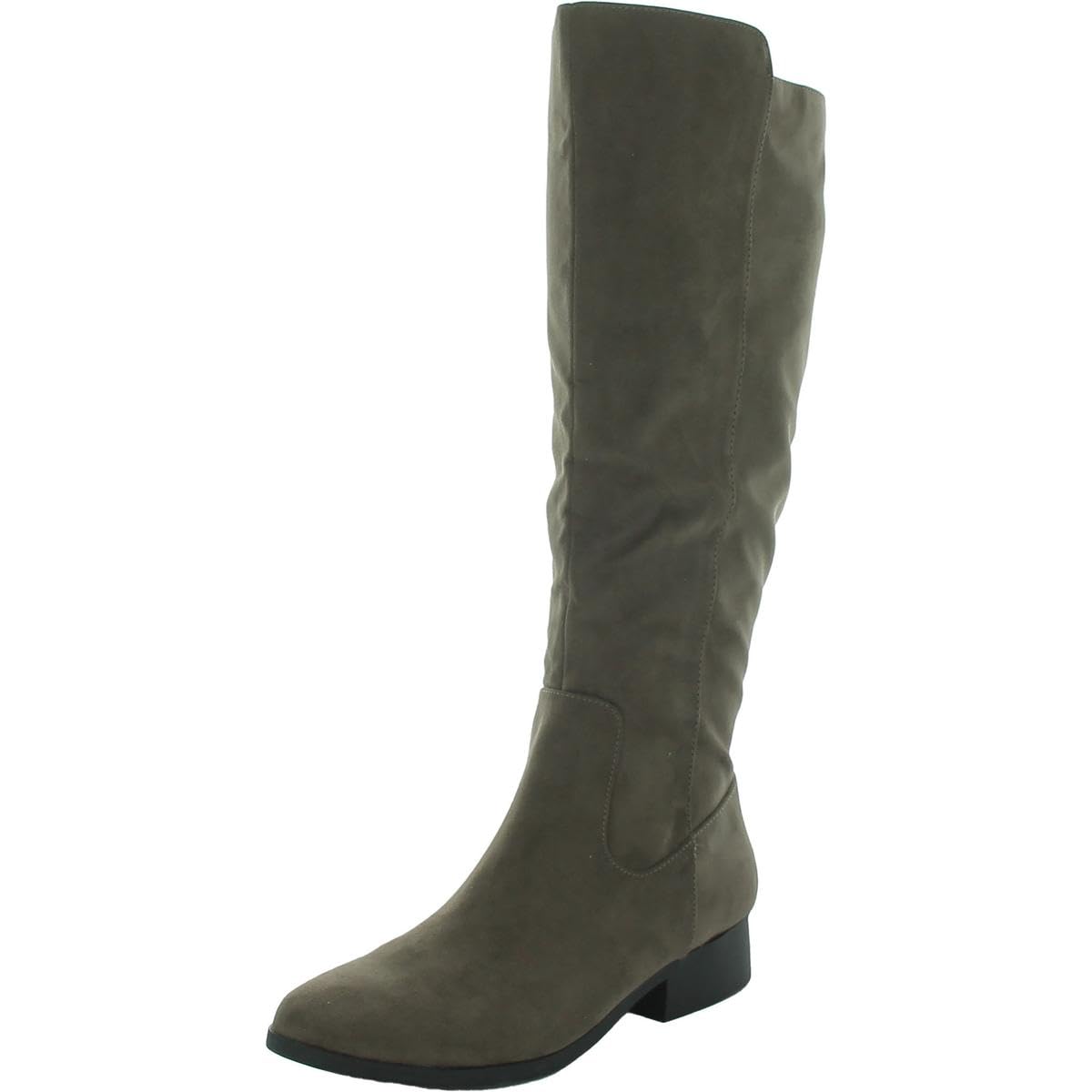 Style Co Womens Charmanee Faux Suede Knee-High Boots Taupe 7 5 Medium B M