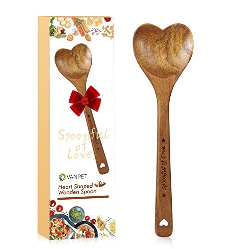 Comparison: Best Gifts For Someone Who Loves To Cook 2 Wooden Heart Spoons - Heart Shaped Wooden Spoon Kitchenware for Cooking with Love, Unique Mother's Day Gifts for Cooks Hostesses Mom Grandma Wife Weddings House Warming Kitchen Accessories (1 PC)