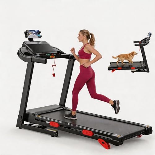Image of 10% Incline Treadmill with Handrail 300 lbs Capacity