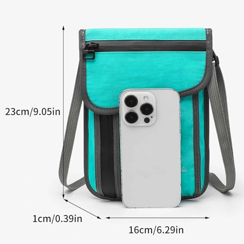 Image of JEMINAL Passport ID Crossbody Phone Bag for Men & Women: Waterproof Small Phone Shoulder Handbag for lighty Camp Jog Travel