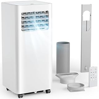 Air Conditioning Unit - Portable Air Conditioner, 4-in-1 - Cooling, Fan, Dehumidifier & Sleep Mode | Remote Control, Digital Display, 24H Timer,Window Kit,Energy Efficient | Covers 215 sq.ft