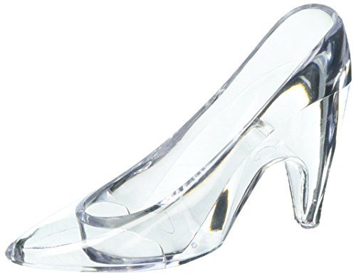 Darice Victoria Lynn Slipper Favor Clear Acrylic, 3.5 inches, 24 pieces - //coolthings.us