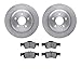 Dynamic Friction Company Rear Brake Rotors with 5000 Advanced Brake Pads 6502-63349