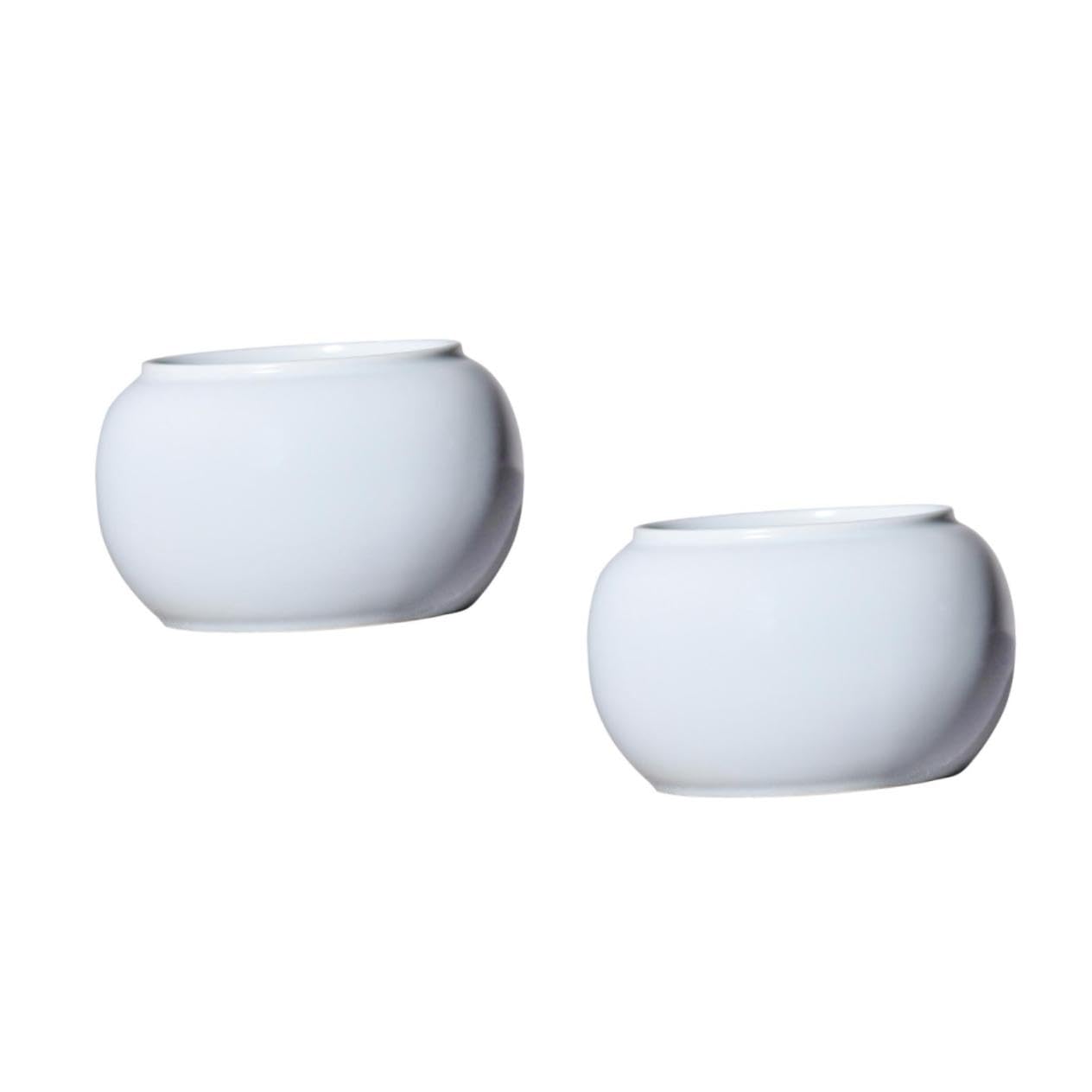 Angoily 2 Stck. Keramischer Pinselreiniger für Multifunktionale Teewäsche für Kalligraphie Praktischer Wasserbehälter für Künstlerbedarf für Sumi Malerei und Teeceremonien für Anfänger und