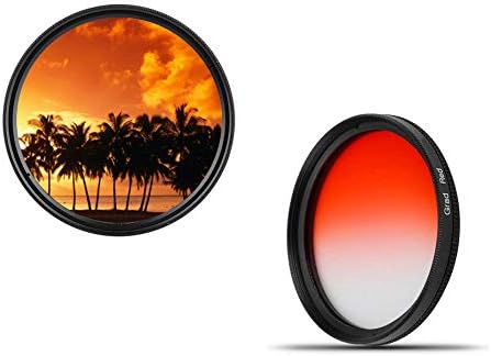 37 mm Professional Gradient Colour Filter Red Colour Filter Graduated 37 mm dHD Digital Grot