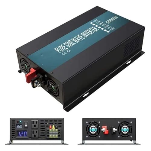 Convertidor Corriente Inversor Solar Onda Sinusoidal Pura 5000W 24V CC A 110-120V/220V-230V Convertidor Fuente Alimentación Tipo Enchufe Universal Convertidor(220V-230V_Universal)
