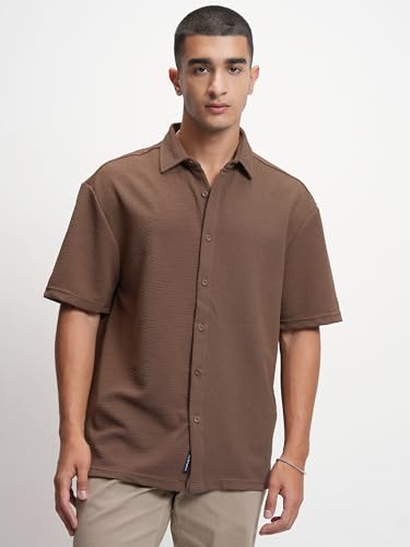Image of Highlander Men's Solid Loose Fit Shirt