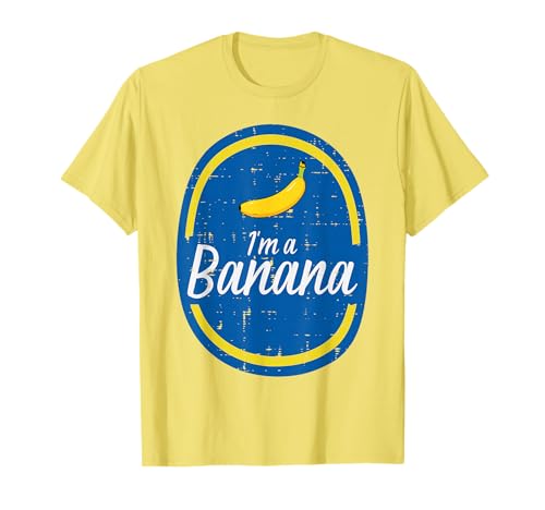 Im A Banana Sticker Fruit Halloween Costume Men Women Kids T-Shirt