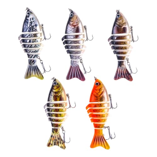 Leurres robotisés à multiples articulations pour pêcher le gros silure